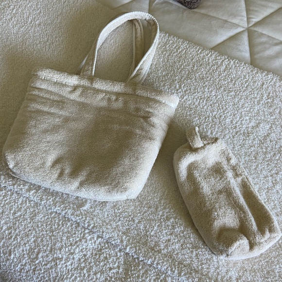 Zara Handbags - Zara Terry Bag & Pouch Set